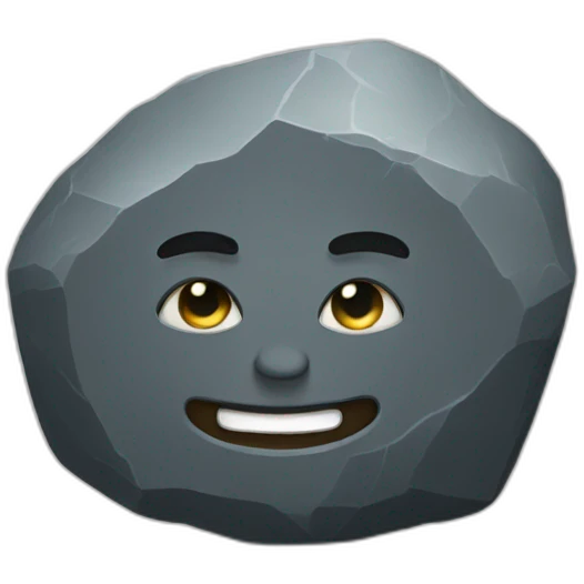 Rock emoji