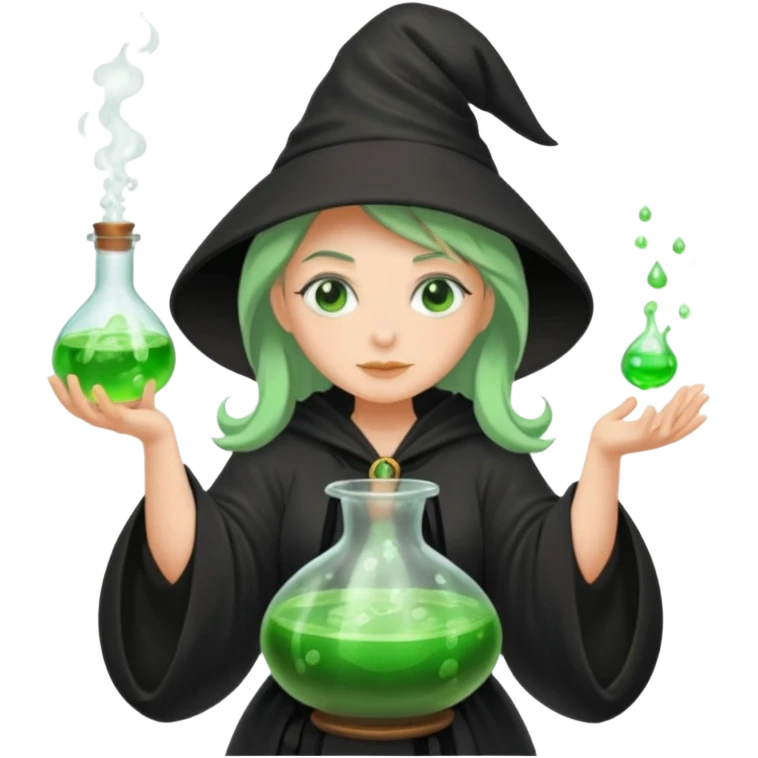 green witch cooking potion emoji