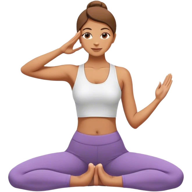Yoga salute pose woman stand  emoji
