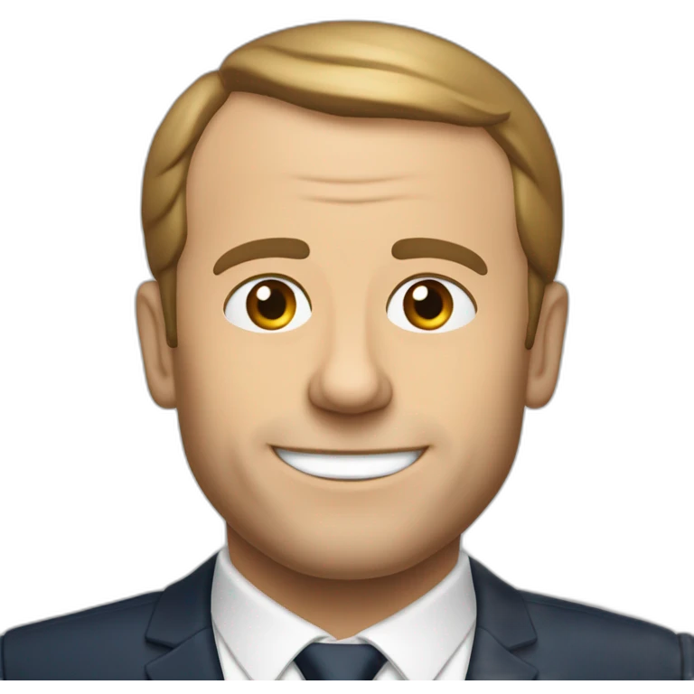 Macron qui bois une bière emoji