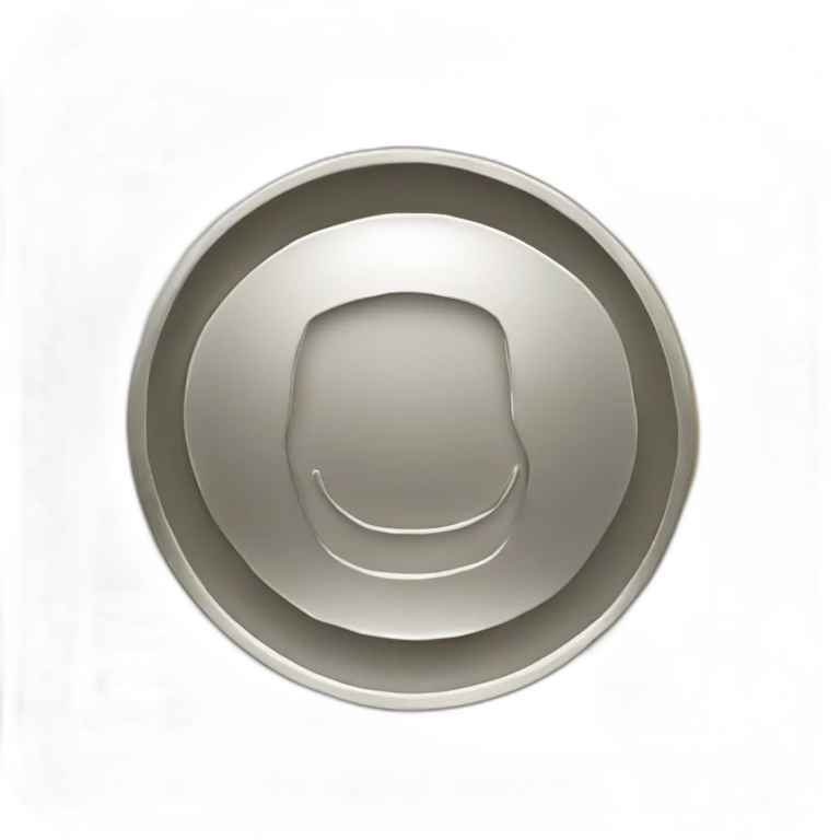 fat square coin with large "0" label in center emoji
