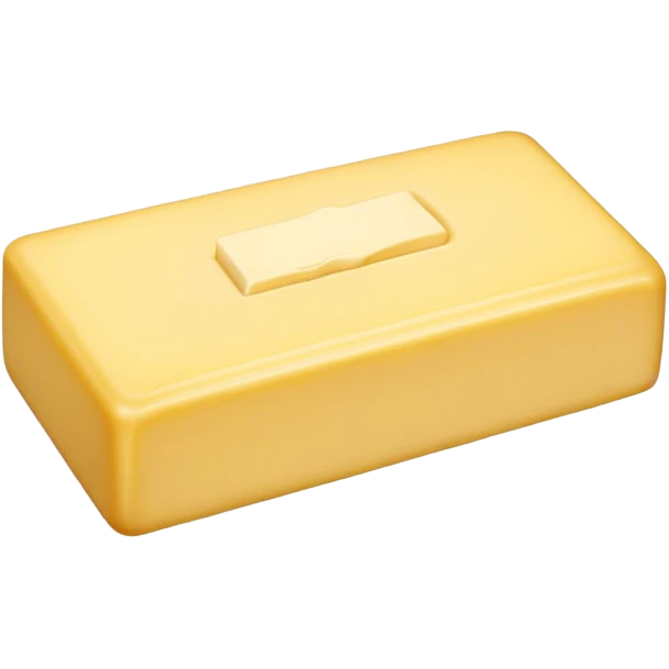 stick of butter with a small piece cut off emoji