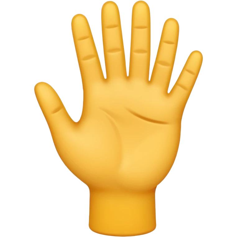 Crea un emoji que sea este ✋️ pero de cabeza, osea invertido emoji