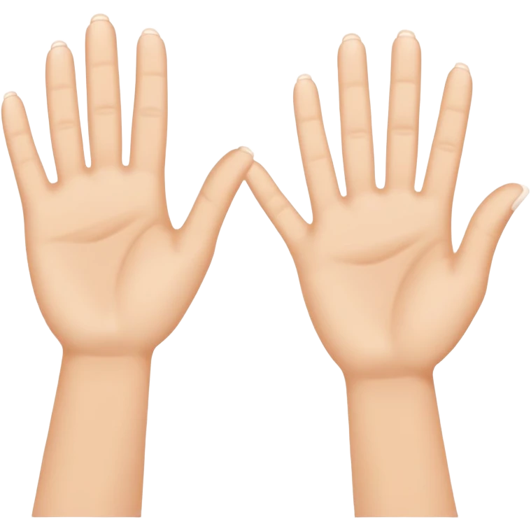 white hands clap emoji