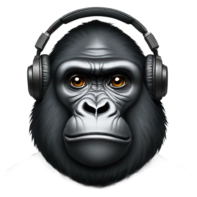 Gorilla dj emoji