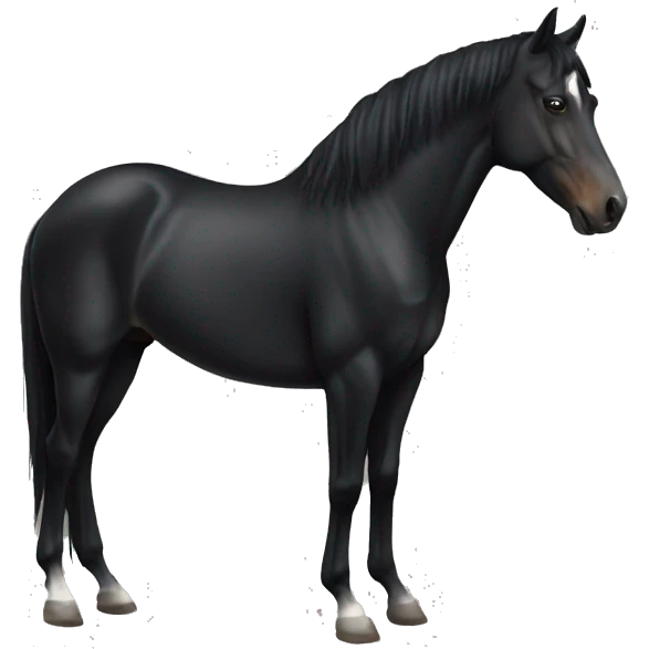 Black horse emoji
