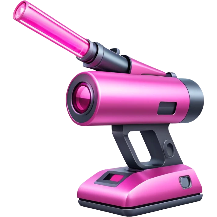 Pink sci-fi laser emoji