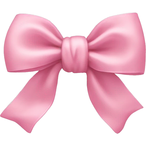 light pink bow on light pink bow emoji