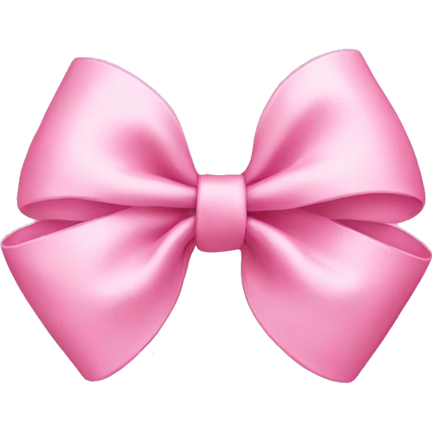 Baby pink bow emoji