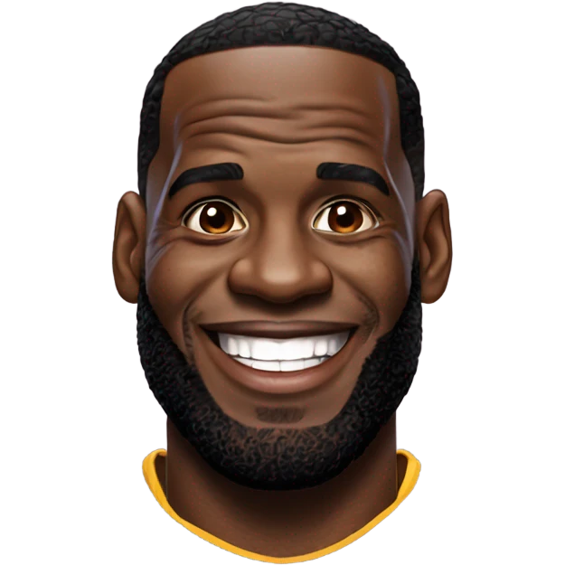Lebron James smiling emoji