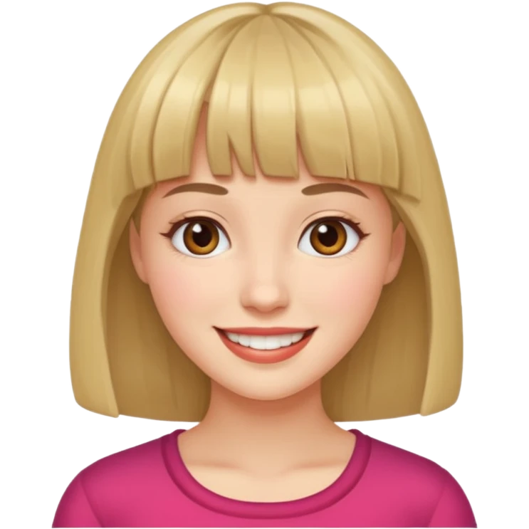 feminine and with bangs   emoji