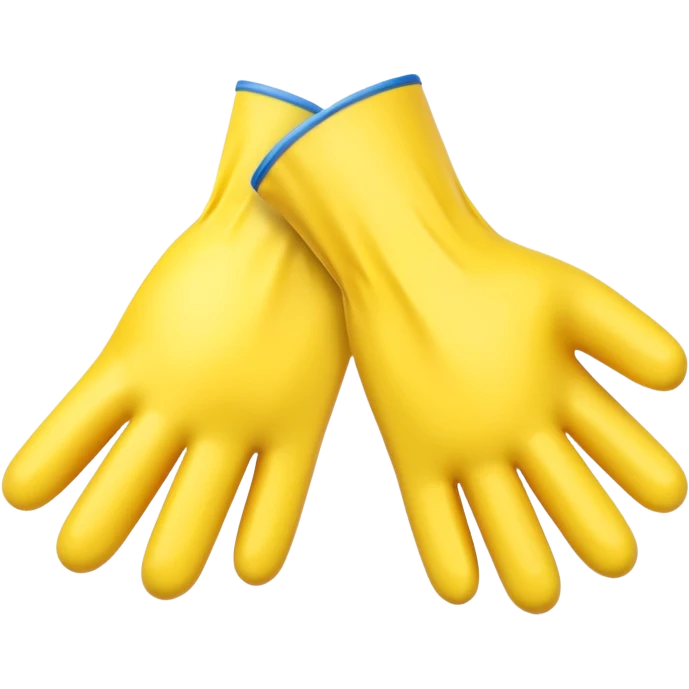 Yellow Rubber gloves emoji