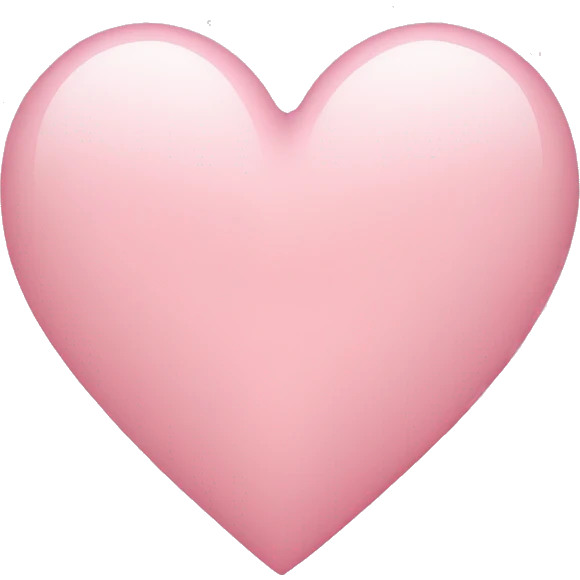 light pink heart emoji