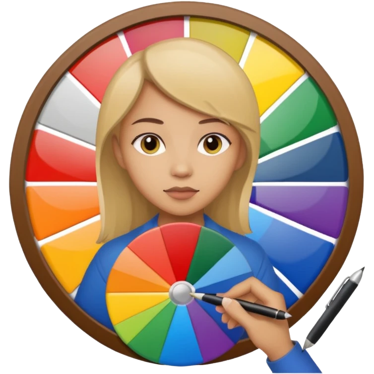 graphic designer , color wheel, emoji