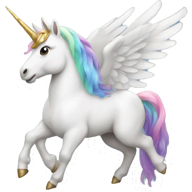 Unicorn with wings emoji