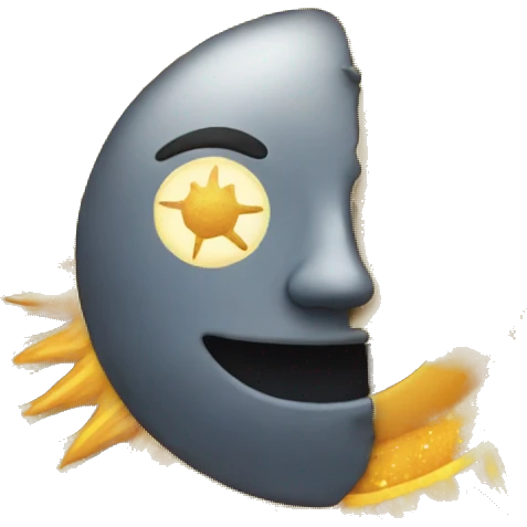 sun and moon emoji