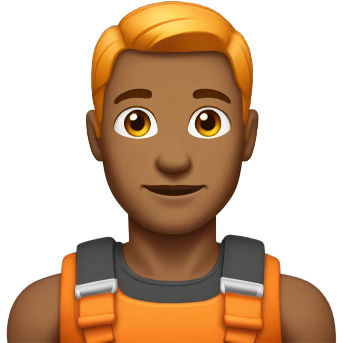 Make my dad in orange more masculine  emoji