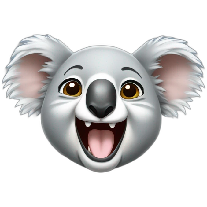 Koala laughing emoji