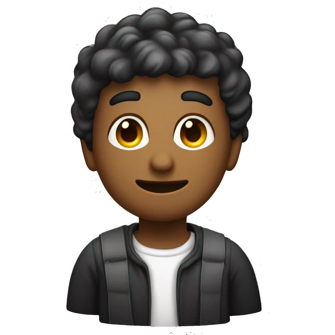 A man without bread, and it's set in back of computer and it's a junior software developer emoji