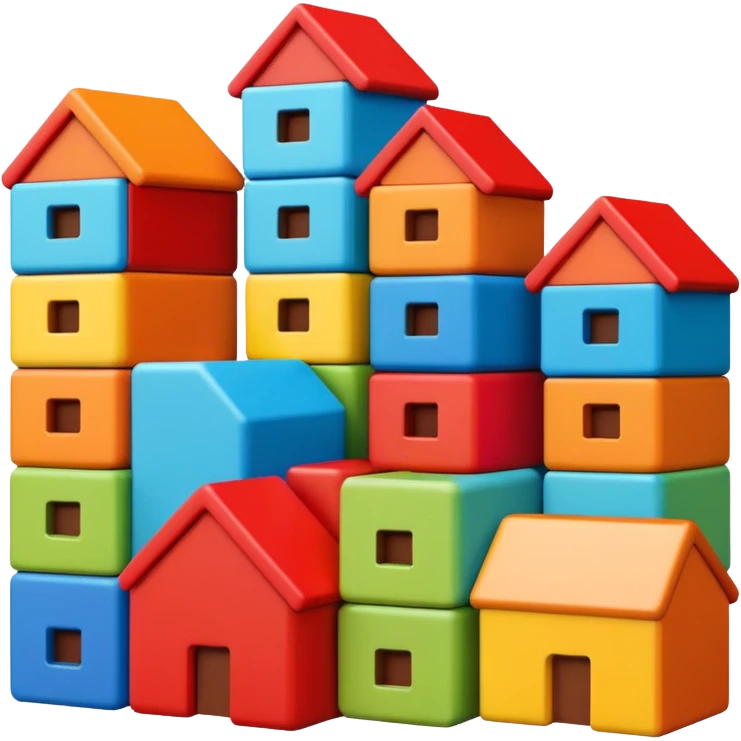 Toy Block Homes emoji