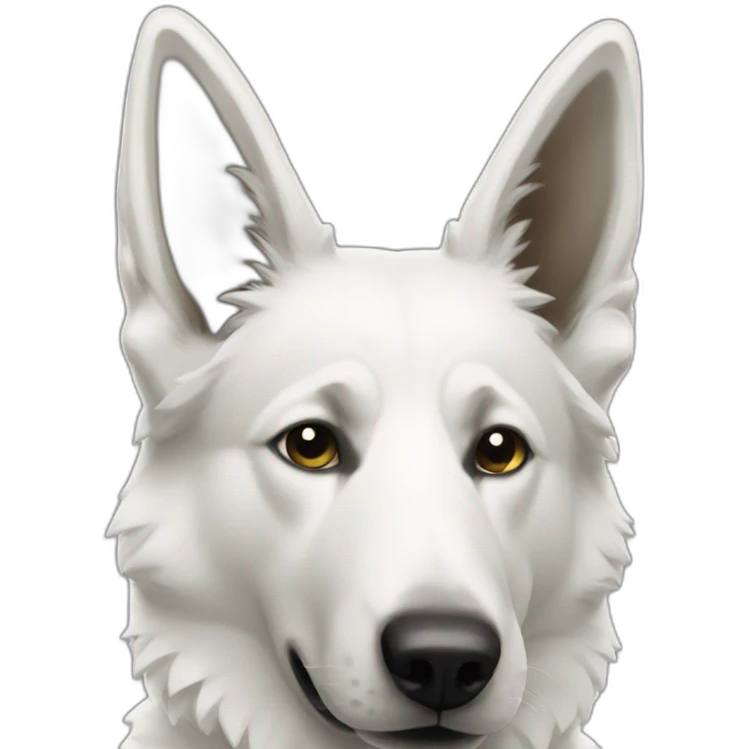 White shepherd coding emoji