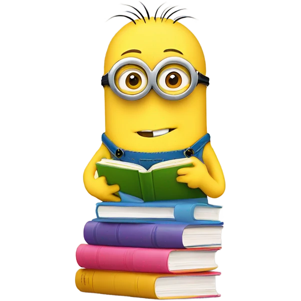 minion with books emoji