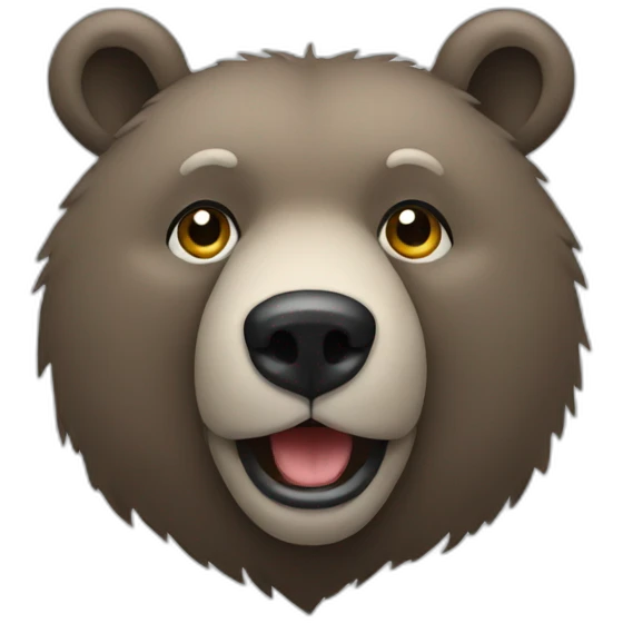 Bear grey emoji