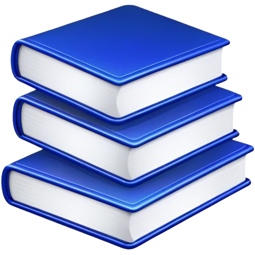 2 neon dark blue books emoji