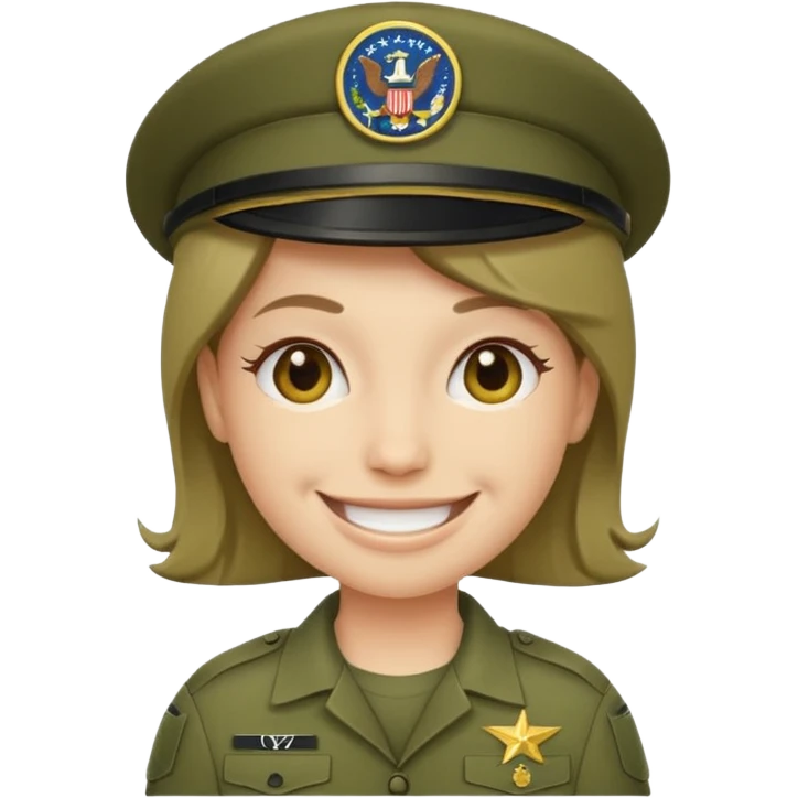 neutral emoji wearing the U.S. army AGSU emoji