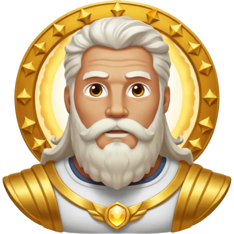 zeus and his glory behind him emoji