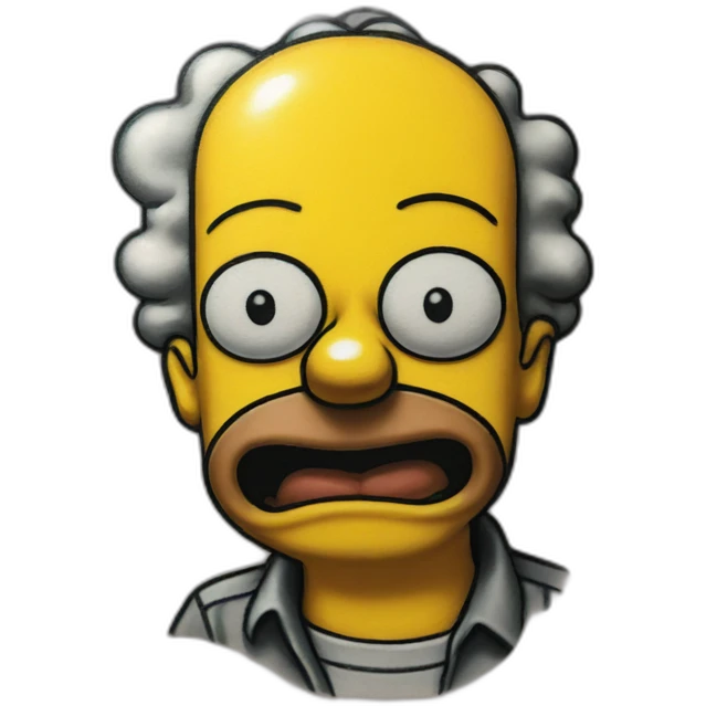 The Simpsons tattoo emoji