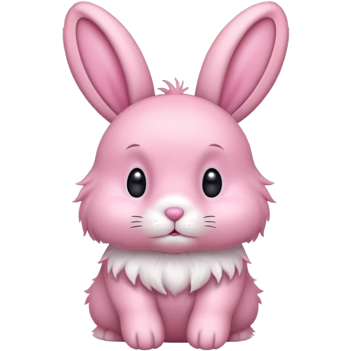 Pink bunny emoji
