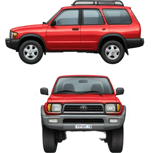 1993 red toyota surf emoji