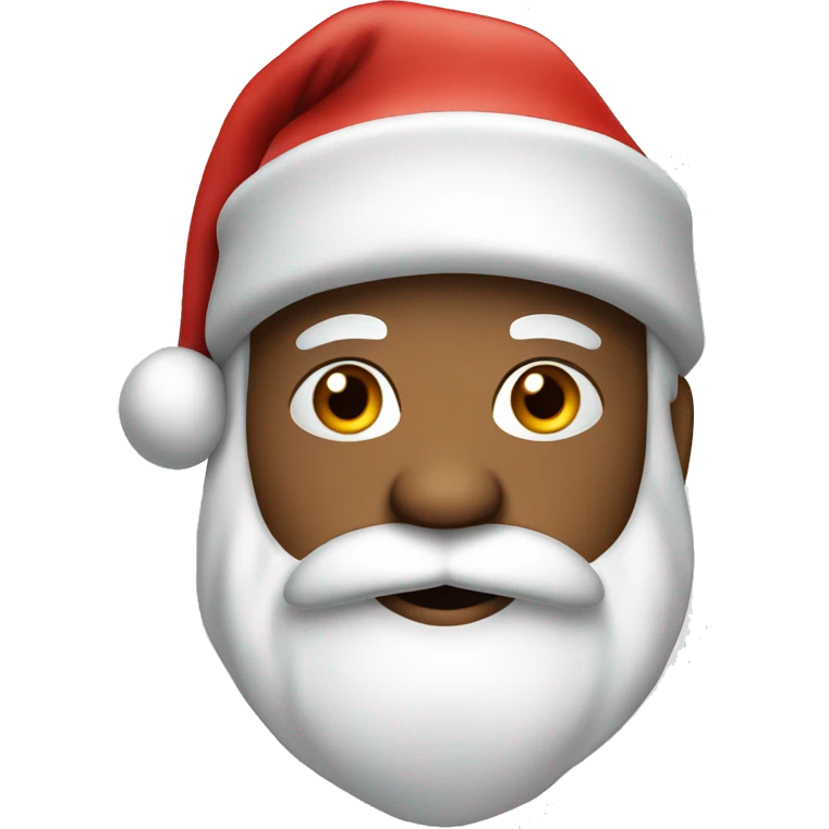 Santa in a Christmas hat emoji