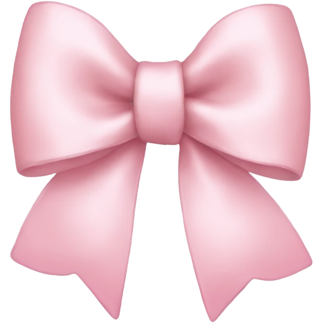 light pink bow emoji