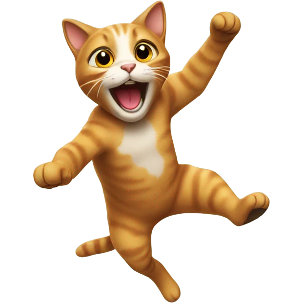 Cat jumping emoji