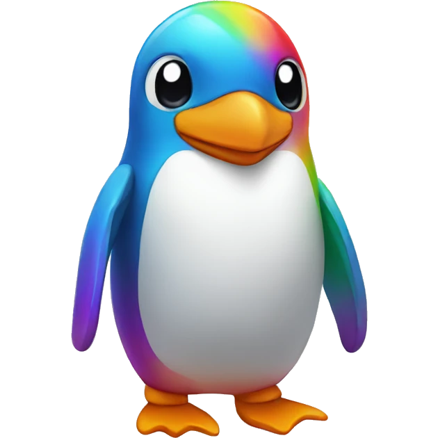 rainbow penguin emoji