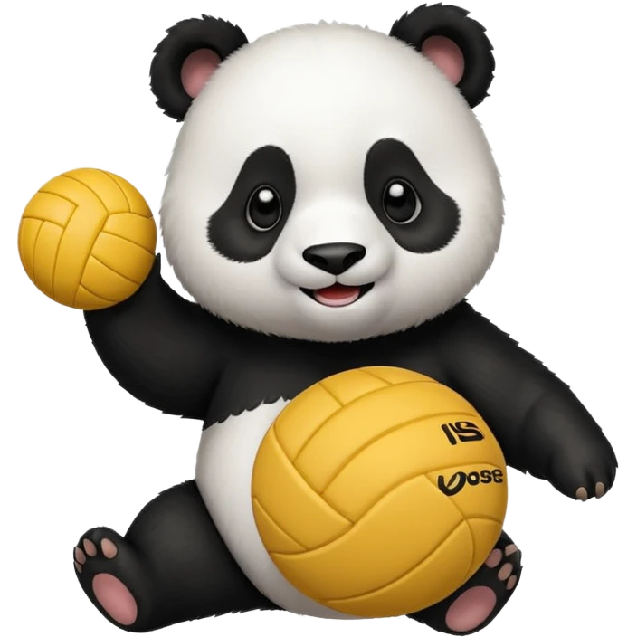 Un panda voley emoji