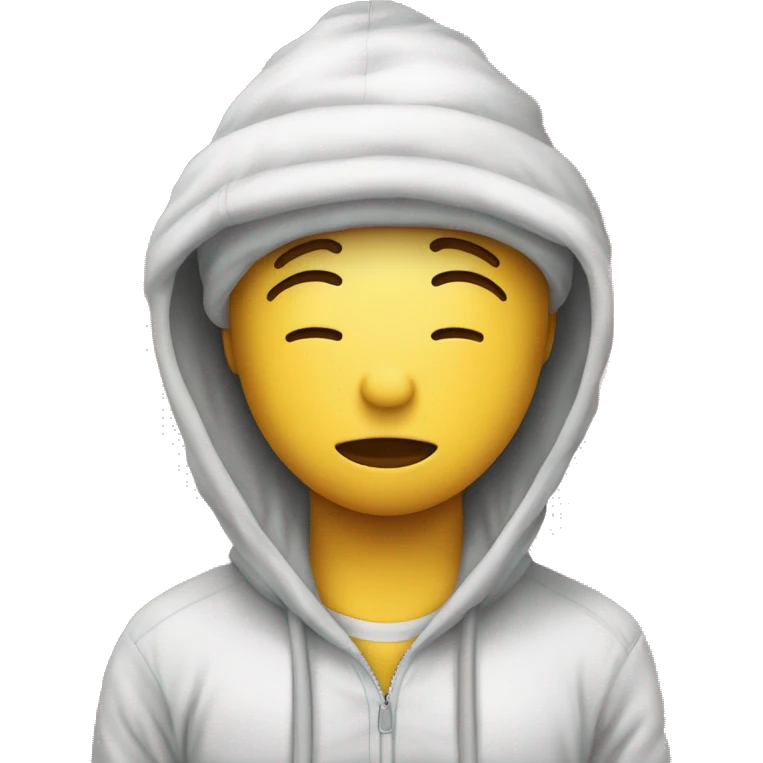 Durmiendo con un un gorro de pijama  emoji