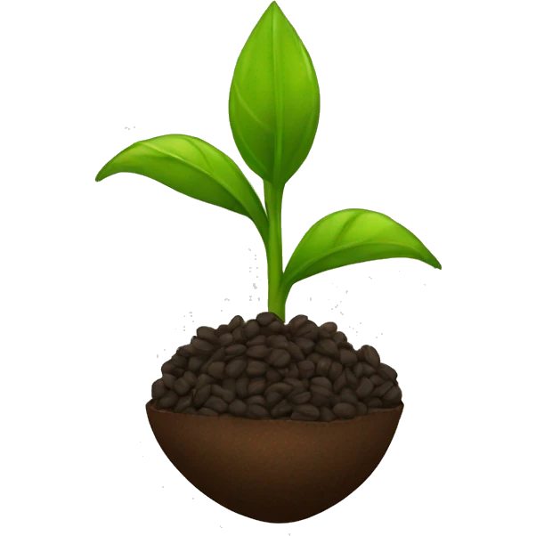 a few seeds of a plant emoji