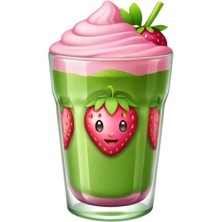 strawberry matcha emoji