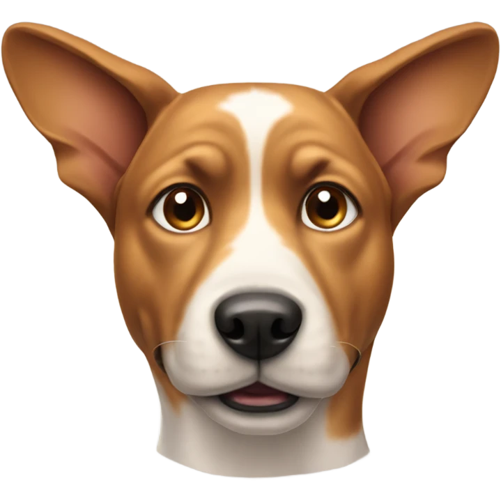 Dog with pointy ear emoji