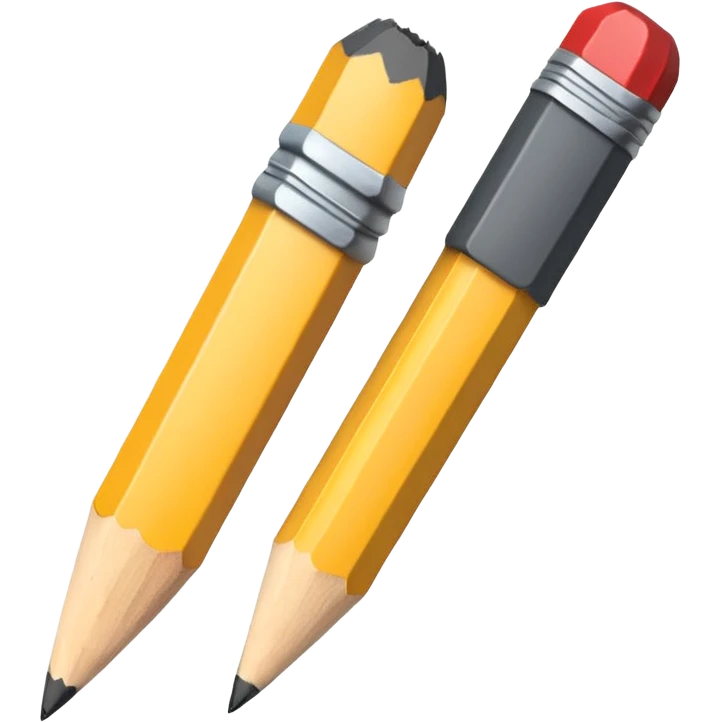 Broken pencil emoji