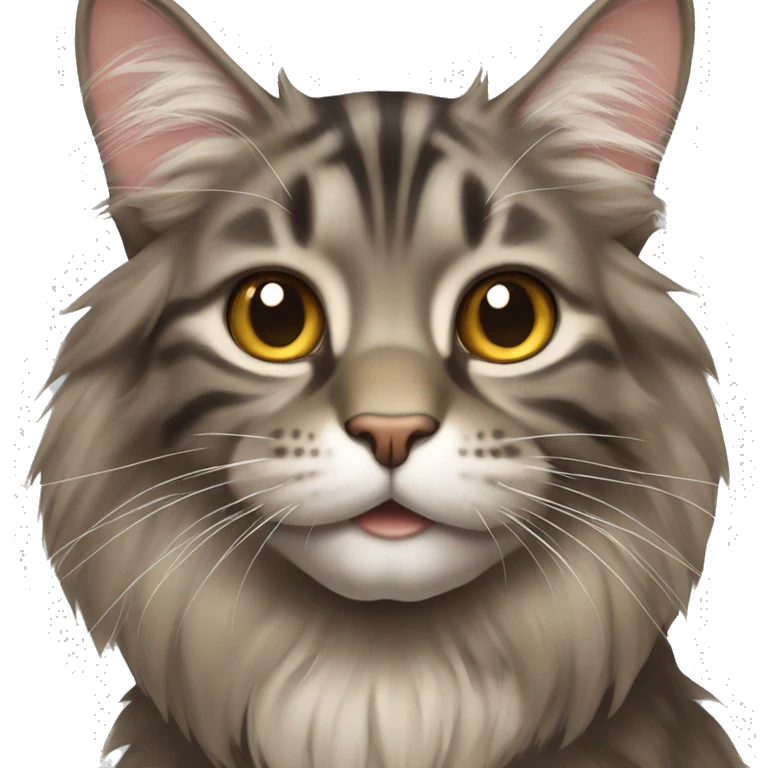 Main coon cat emoji