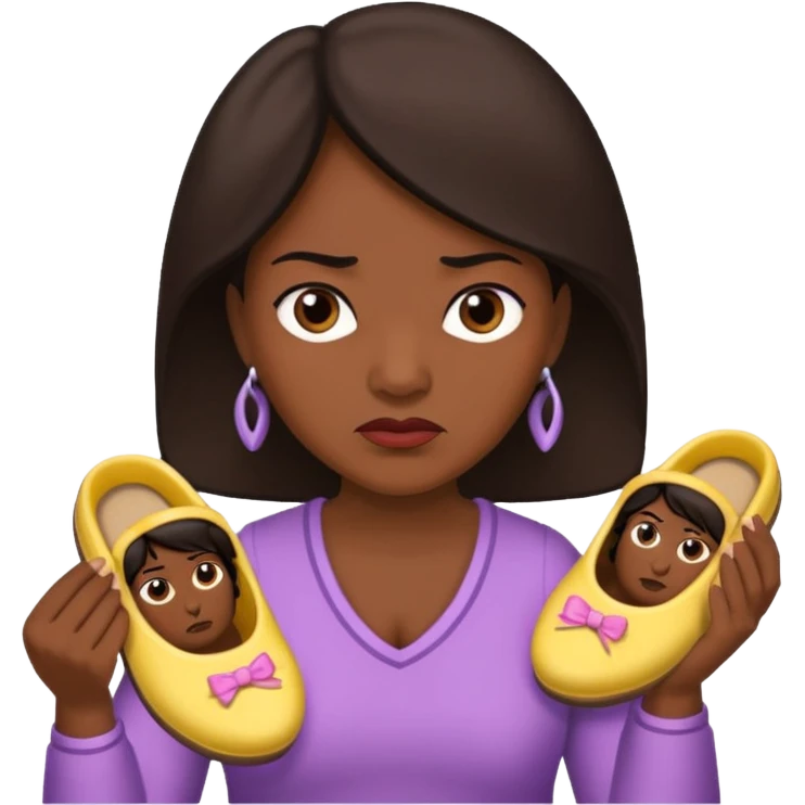 Terlik fırlatan anne emoji