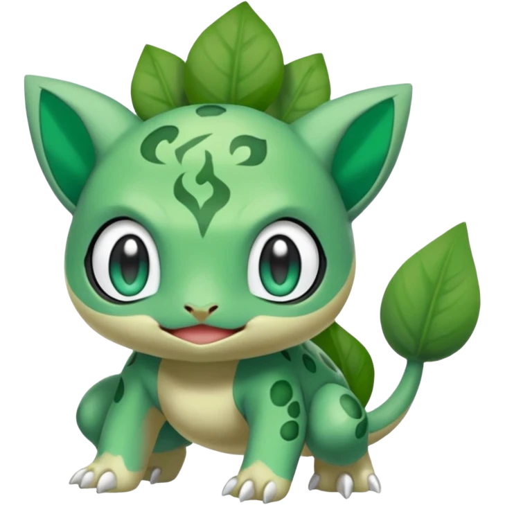 Meloetta-Bulbasaur-Pokémon-Fakémon-fusion-hybrid-creature emoji