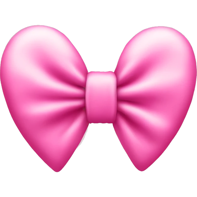 Pink hear with bow emoji