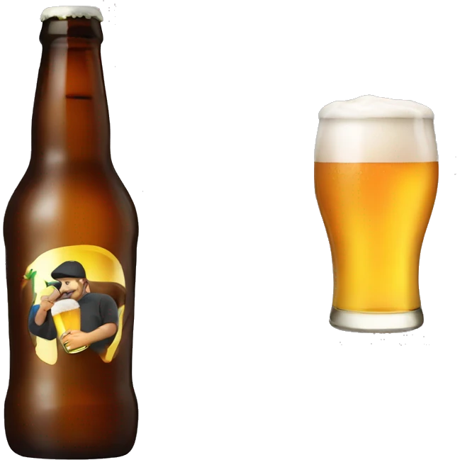 Drinking beer emoji