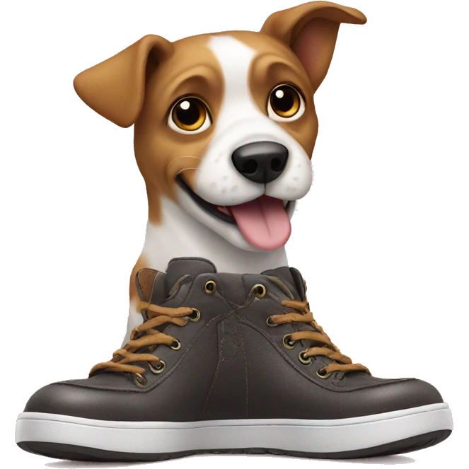 Dog on a shoe emoji