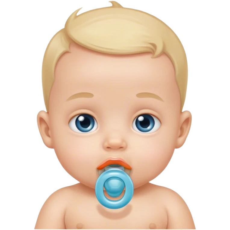 Baby boy wit pacifier  emoji